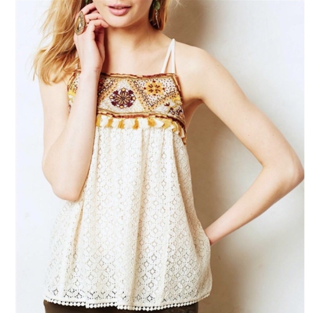 Anthropologie’s HD in Paris lace tank